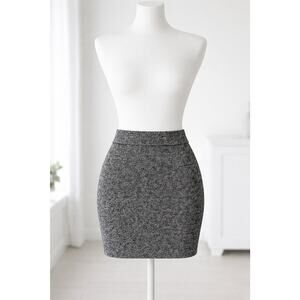 T by Alexander Wang Marled Knit Bodycon Mini Skirt XS Designer